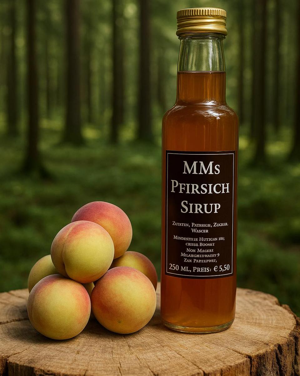 Pfirsich-Sirup