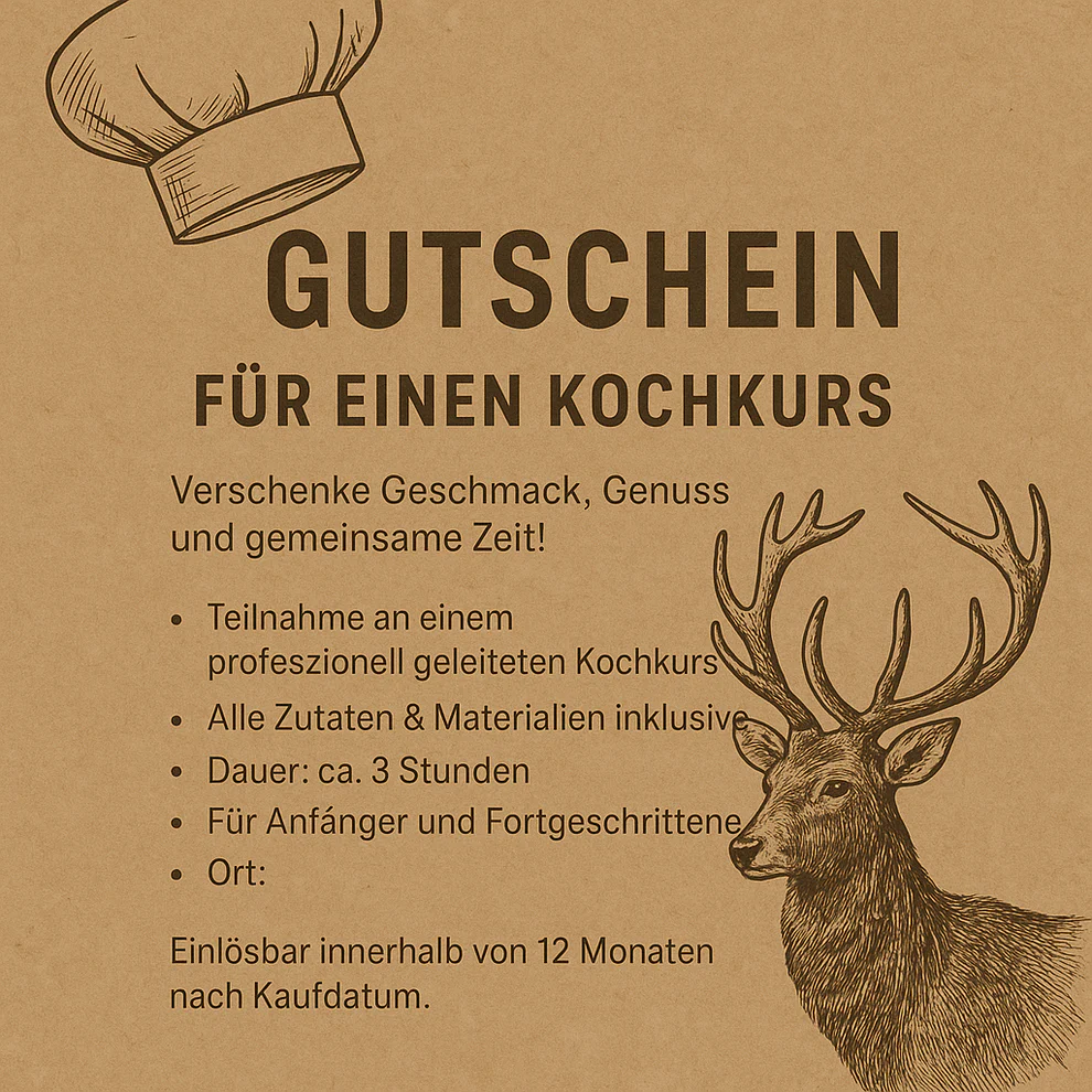 Kochkurs-Gutschein