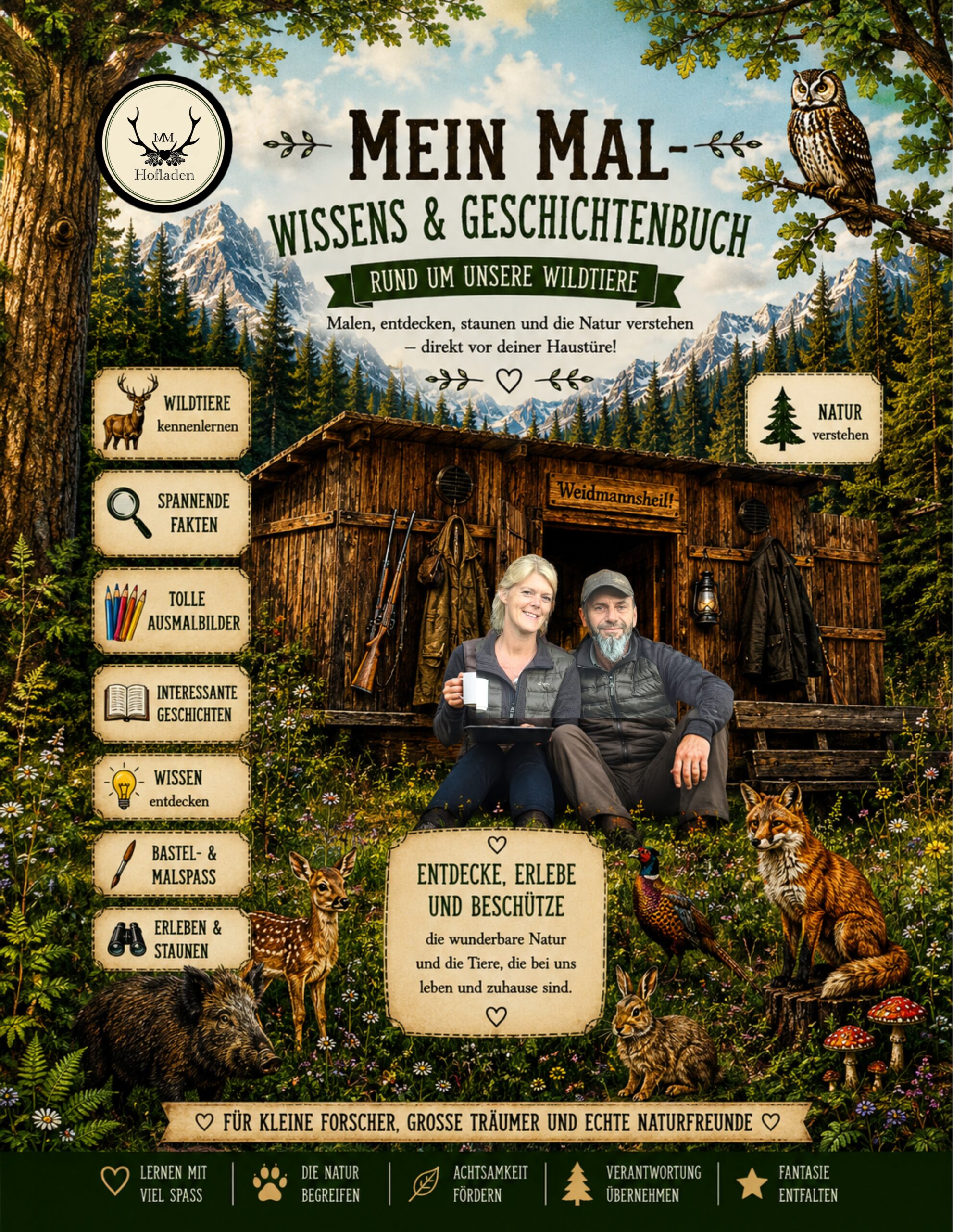 unser 1. Mal-, Wissens- & Geschichtenbuch für junge Jungjäger
